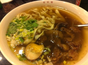 Stewed beef with broad noodle soup, Noodle Kingdom