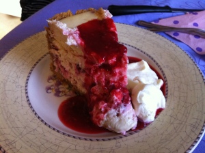 Raspberry cheesecake, Mothers Day
